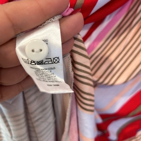 Hale Bob Holiday Striped Long Sleeve Sleep shirt bamboo sz XL women’s new w tags - Picture 6 of 8